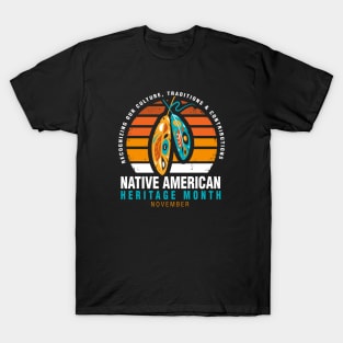 Native American Heritage Month logo design T-Shirt
